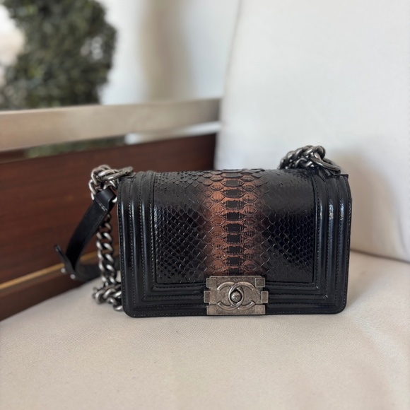 Chanel Python Medium Boy Bag - Picture 1 of 5